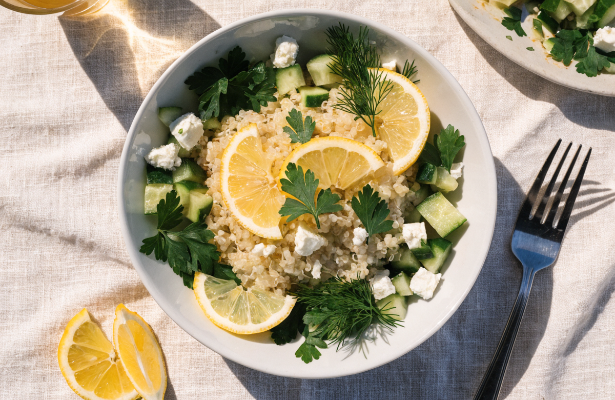 Zesty Lemon Herb Quinoa Bowl (Fresh, Healthy, 30 Minutes)