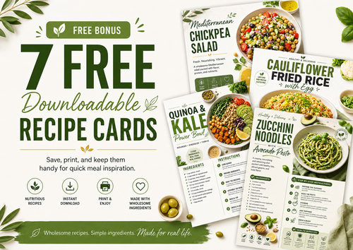 Free: 7 Heart-Healthy Dinners (lead magnet)