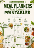 Meal planners, cheat sheets & printables